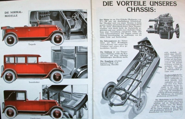 Renault 8/50 PS Modelprogram 1925 Carbrochure (9082)